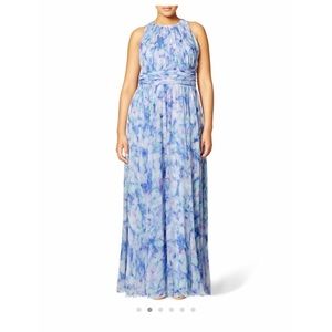 Badgley Mischka Water Lillies Maxi Dress size 18